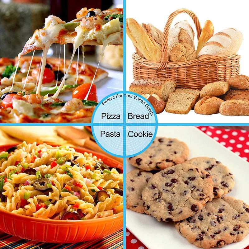 70/64/40Cm Silicone Kneading Dough Mat Nonstick Cookie Cake Baking Mat Fondant Pizza Biscuit Rolling Pad Paste Flour Table Sheet