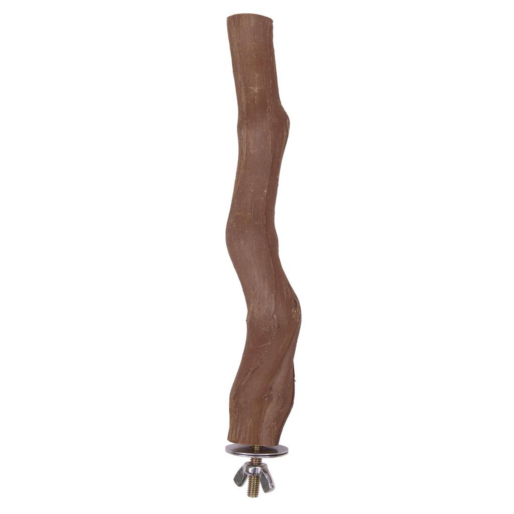 Parrot Wood Stand Stick: Bird Perch with Pepper for Claw Grinding and Climbing.