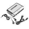 Portable Cassette Player with Tape Player Audio Cassette To MP3 Converter with Capture Audio Music Plug and Play Design for Old Mixtapes Headphones,