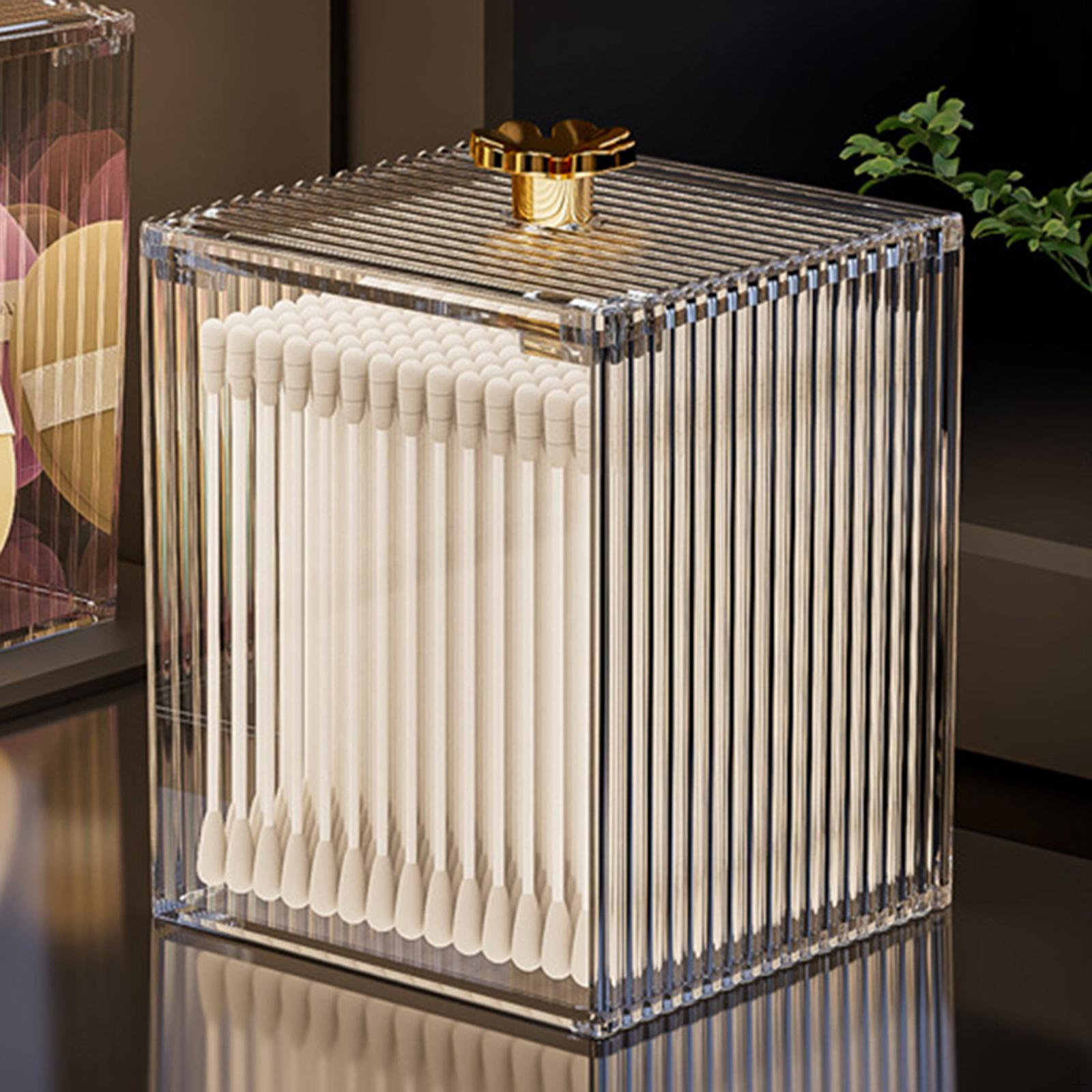 Контейнер для хранения ватных палочек, держатель для ватных палочек, многофункциональный, держатель для ушных вкладышей, ватный диск 1 grid