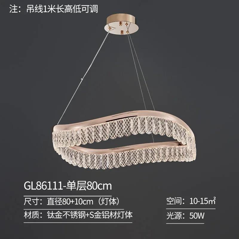 Luxury Shiny Gold LED Chandeliers Modern Creative Crystal Hanging Lamps for Living Dining Room Restaurant Decor Pendant Light