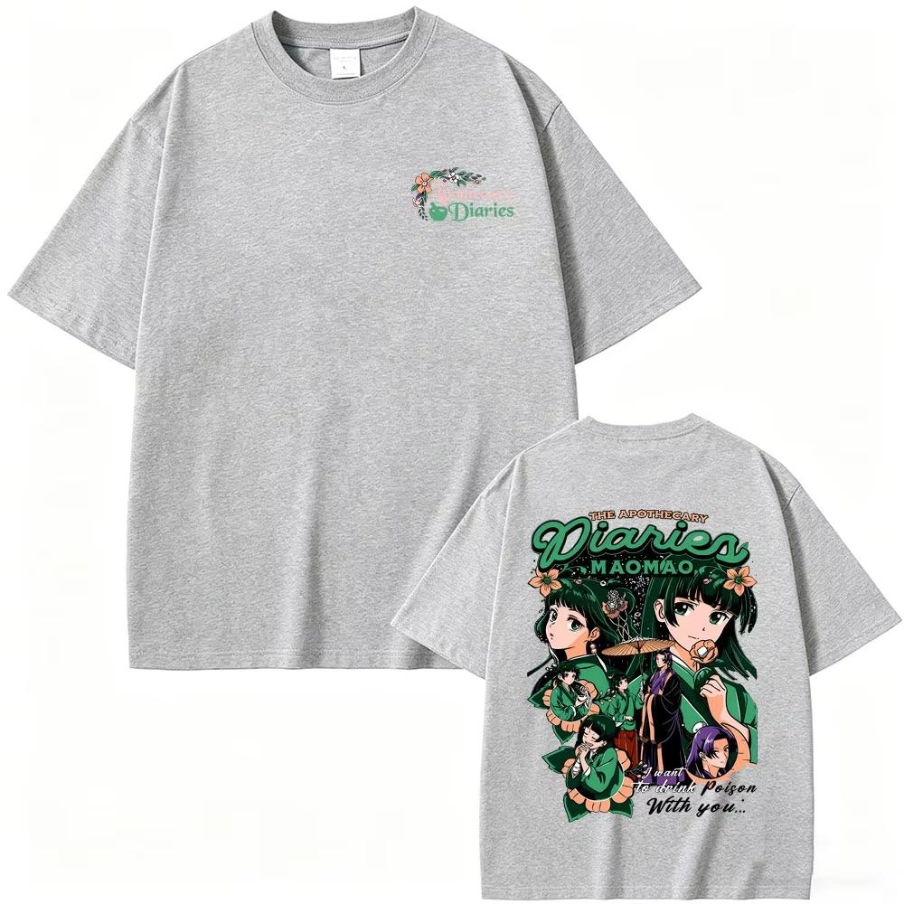 Japanischer Anime The Apothecary Diaries Maomao Merchandise T-Shirt Fans Geschenk Unisex Unisex Lässig Lustige T-Shirts Unisex Mode Streetwear