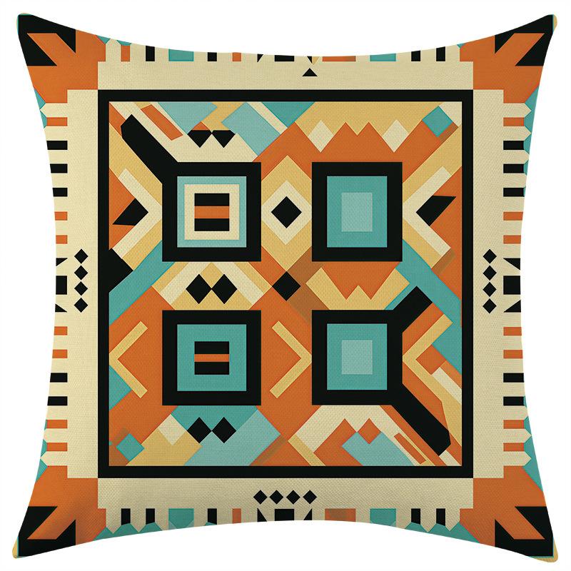 New Abstract Art Series Linen Pillowcase Car Sofa Lumbar Pillow Cushion