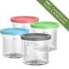 Containers Replacement for Ninja Creami Pints and Lids 16oz Creamy Ice Cream Cups Jars Canisters Compatible with NC299AMZ NC300