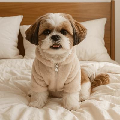 Ins Style Rabbit Fur Dog Warm Coat Soft Comfortable Pet Plush Jackets Thickened Dog Costume Walking