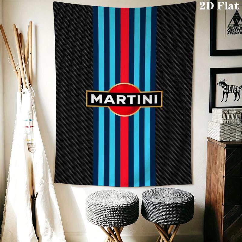 Lancia Martini Wall Tapestry Aesthetic Wall Hanging Printed Fabric Blanket Decorative Tapestries for Bedroom Living Room Home Decor