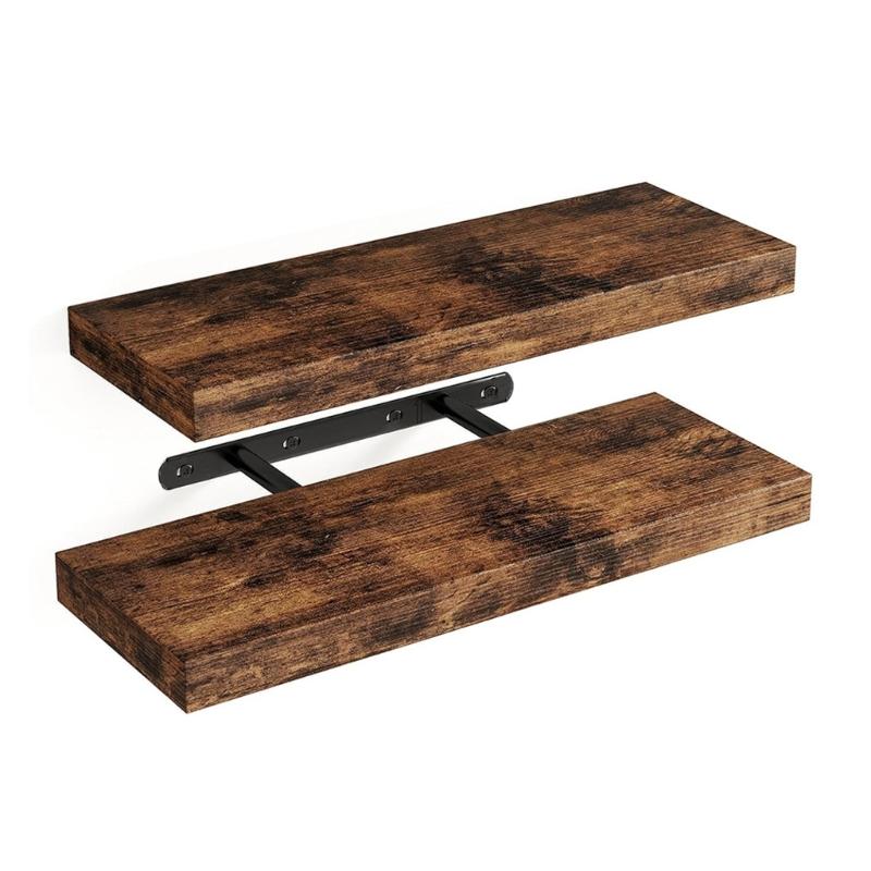 Stabile Holz-Ausstellungsregale Quadratische Wandregale Badezimmer Küche Wohnzimmer Aufbewahrungslösung für den Haushalt