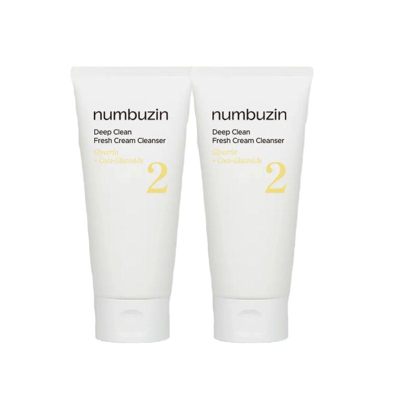 numbuzin Deep Clean Creamy Foam Cleanser Set 120mL + 120mL – Rich Lather & Pore Cleansing