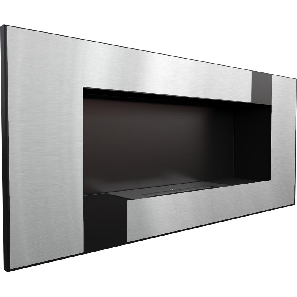 Wall Mounted Bioethanol Fireplace DELTA 2 QUBE TÜV