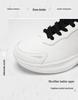 Men's Black Leather Lightweight Casual Sports Shoes - Soft Sole & Comfortable for Running