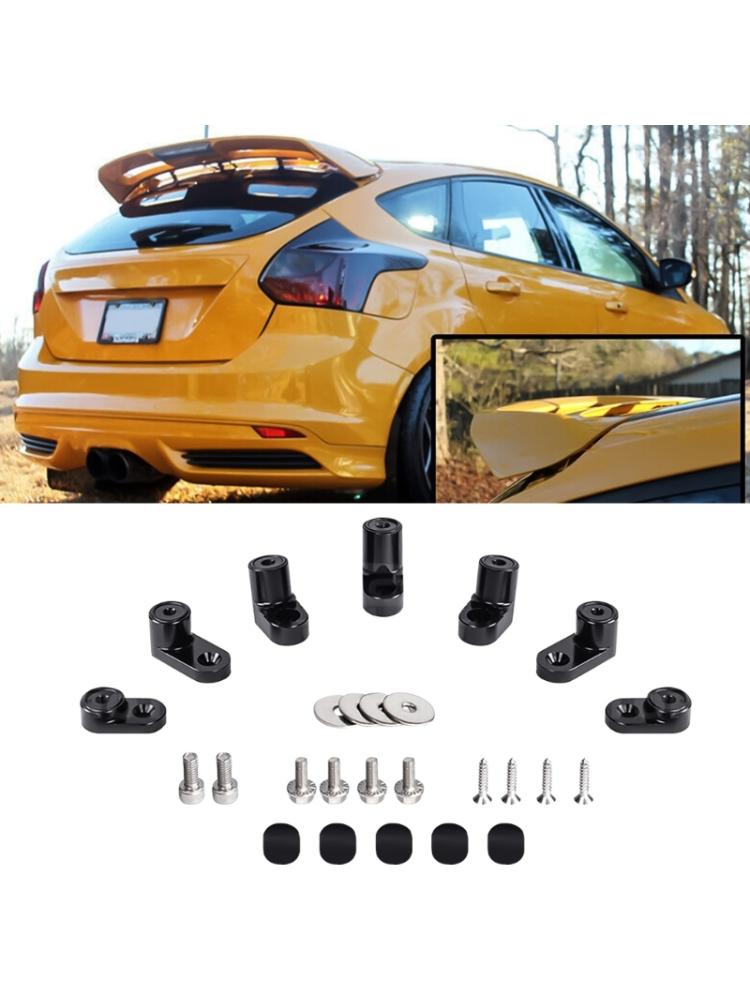 Industrial Grade Rear Wing Spoiler Risers Extender Kit Bolt-on Type Car Accessories Easy Installation Suitable for