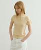 ARTID Linen Half-Neck Short-Sleeve Knit_Butter
