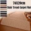 New 76X20cm Staircase Mat Non-Slip Safety Stair Tread Carpet Mat Soft Stripe Self-adhesive Protection Cover Pads Home Decor