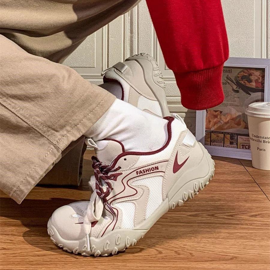 Mesh Soft-soled Dexun Board Shoes Women's Autumn New Versatile Chic Niche Retro Versatile Lightweight Casual Shoes