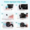 Electric Foaming Sprayer with USB Charging, 1.8L Electric Pressurized Foaming Sprayer