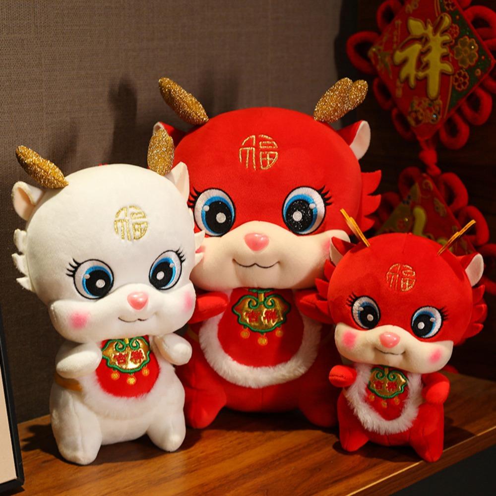 

Зодиак 2024 Дракон Плюшевая кукла Украшение Дракона Игрушка-талисман Год Дракона Плюшевая игрушка Домашний декор