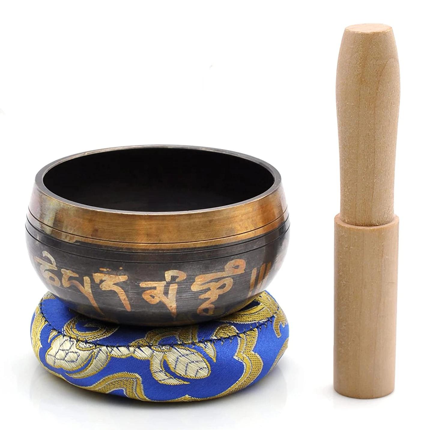 Nepal Handmade Singing Bowl Copper Tibetan Meditation Yoga Sound Healing Decor