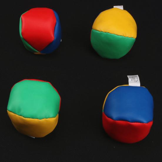 Faux Leather Footbag Cartoon Expression Number Football Basketball Baseball Throwing Beanbag Toy Kids Indoor Outdoor Play Handmade Kickball