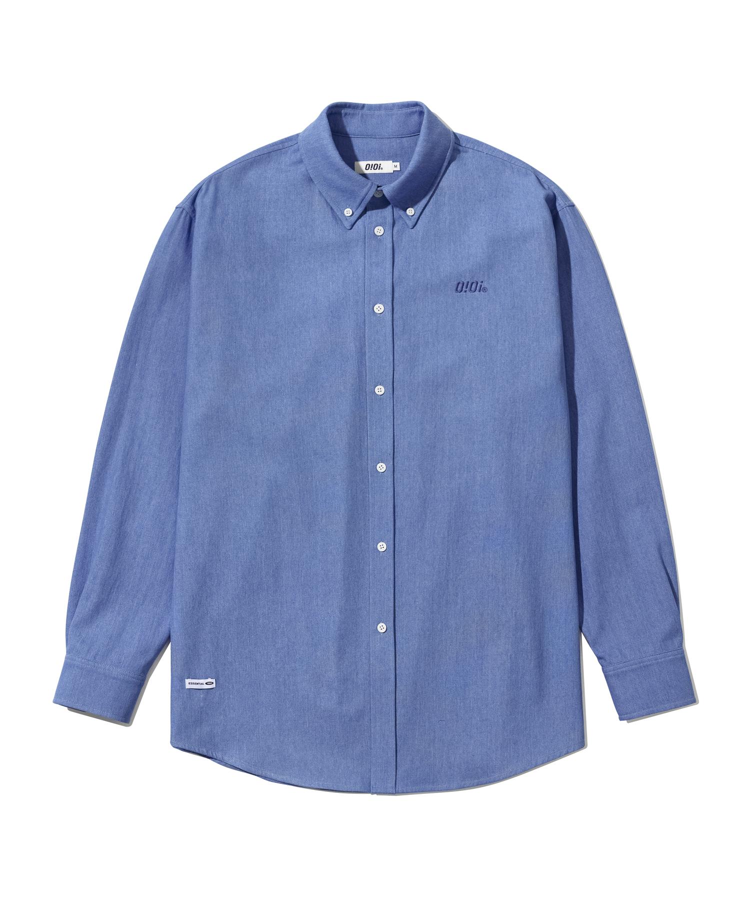 Oioi Collection Comfort Shirt_Blue L