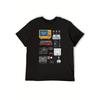 Unisexs Retro Gaming Tshirt Retro Style Controller Pattern Tshirt Black Loose Casual Players Shirt Anime Fans