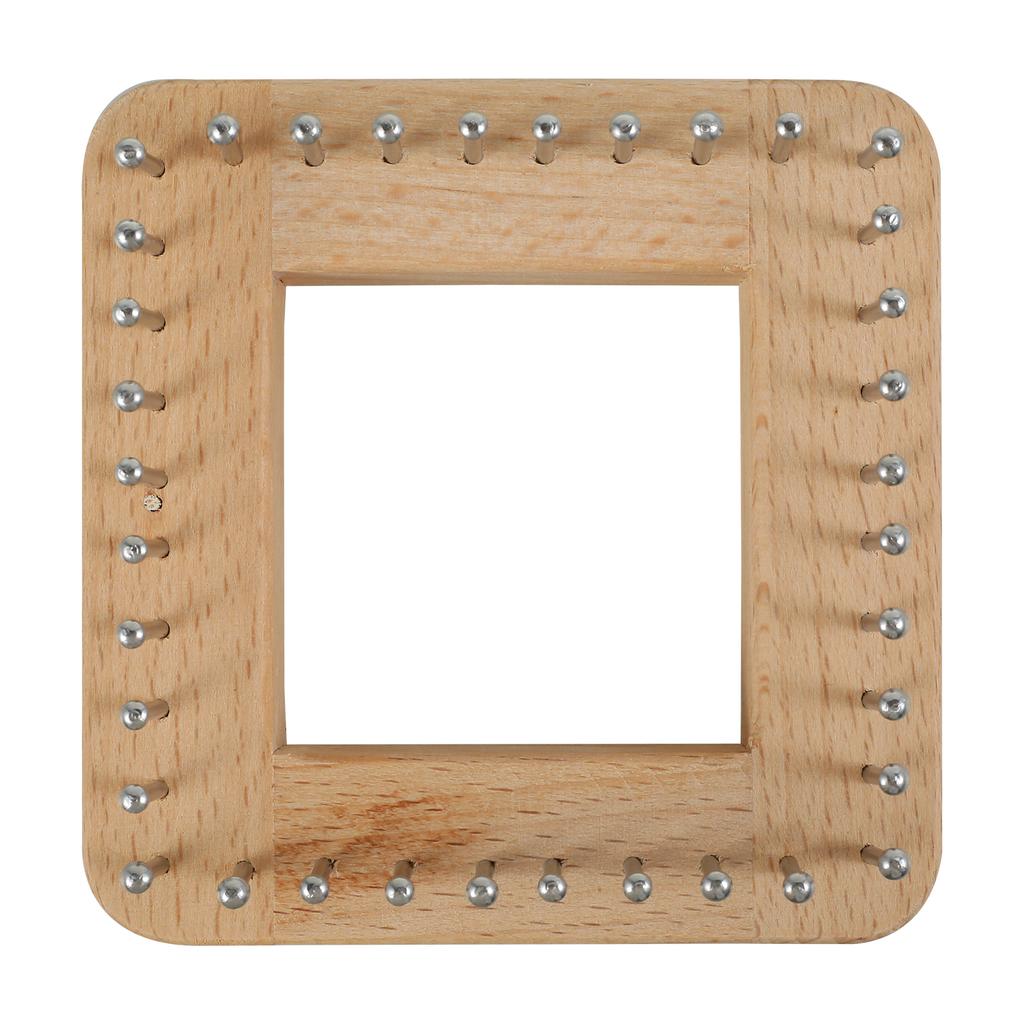 Kwadratowe krosno dziewiarskie Drewno bukowe Deska dziewiarska DIY Rękodzieło Krosno tkackie z nieodłączalnymi haczykami Wielofunkcyjne dziewiarstwo