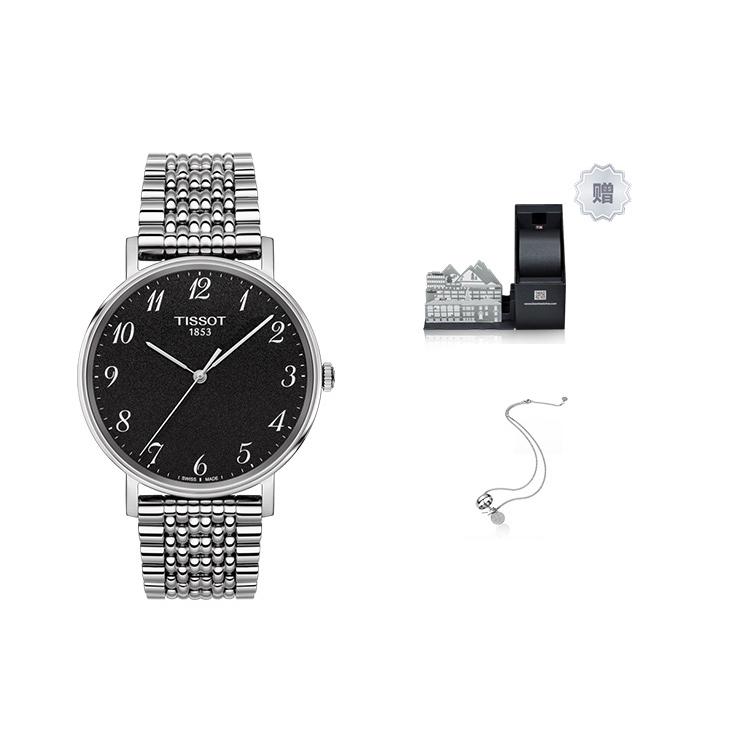 Tissot Meishi Collection Quartz Movement Men's Watches Watch 38mm Black Dial Stainless Steel Case T109.410.11.072.00