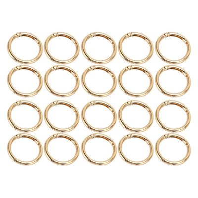 20 pièces Anneaux O à Ressort Dorés 40MM Fermoirs à Ressort Outils de Bijouterie Boucles à Ressort Sac à Bandoulière
