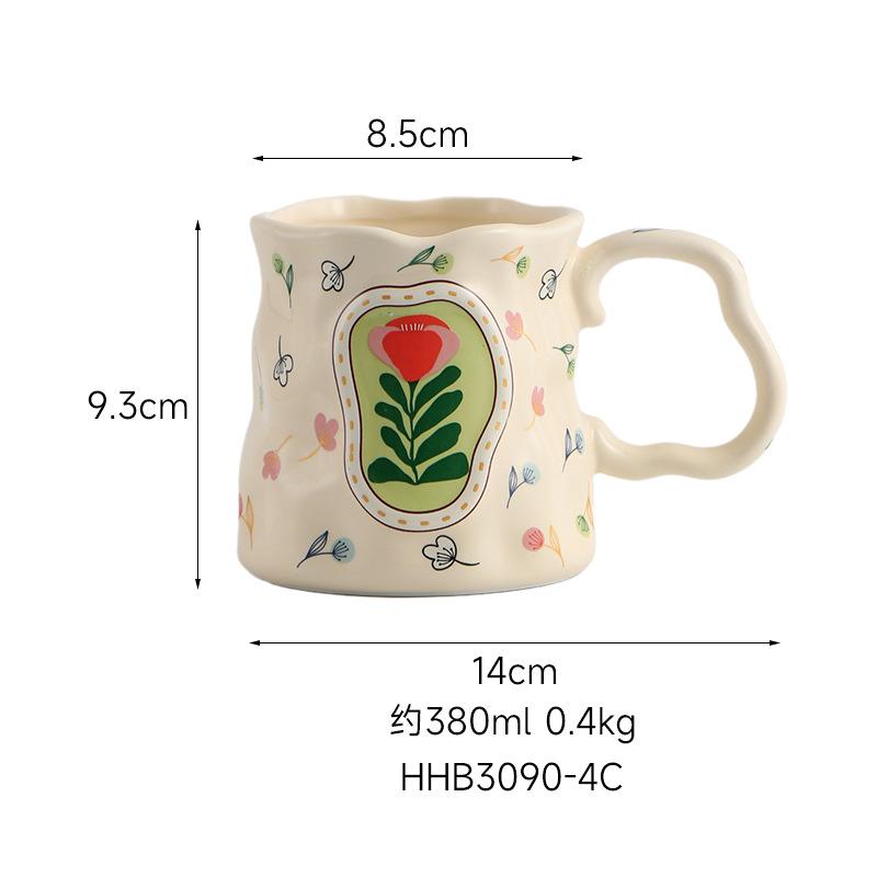 Light Luxury Coffee Mug High-end Exquisite Milk Cup Drinkware Cute Mugs Ceramic Coffee Cups Cup for Tea Original Breakfast Cups