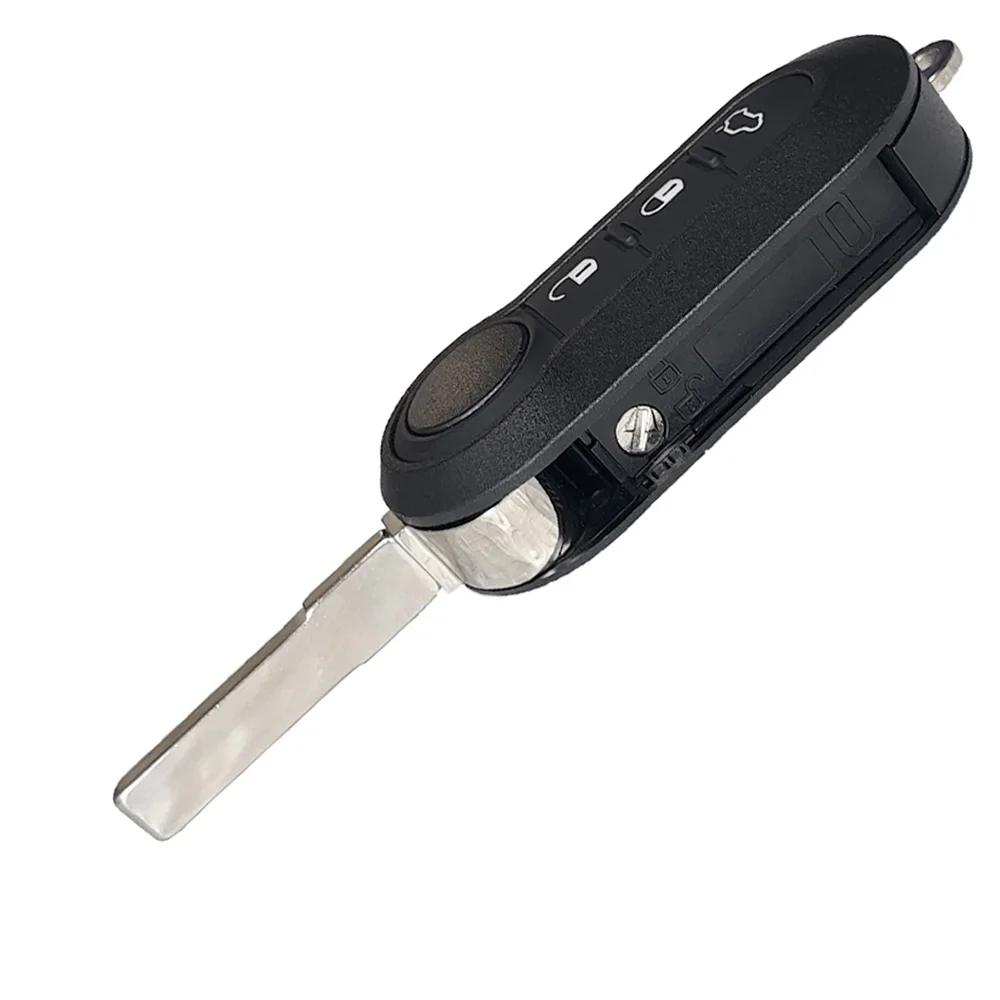 YOCASTY Flip Folding Car Key Shell Case Cover For Fiat 500 Doblo Bravo Ducato Qubo Grande Punto SIP22 Blade 2/3 Button