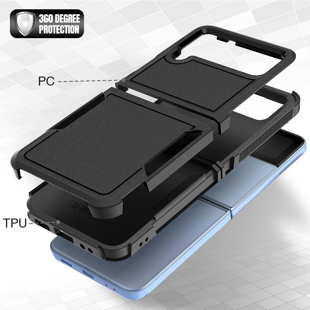 Applicable To Samsung Sam Z Flip7 Folding Screen Mobile Phone Case Set Sail Matte Anti-drop PC + TPU Protective Case