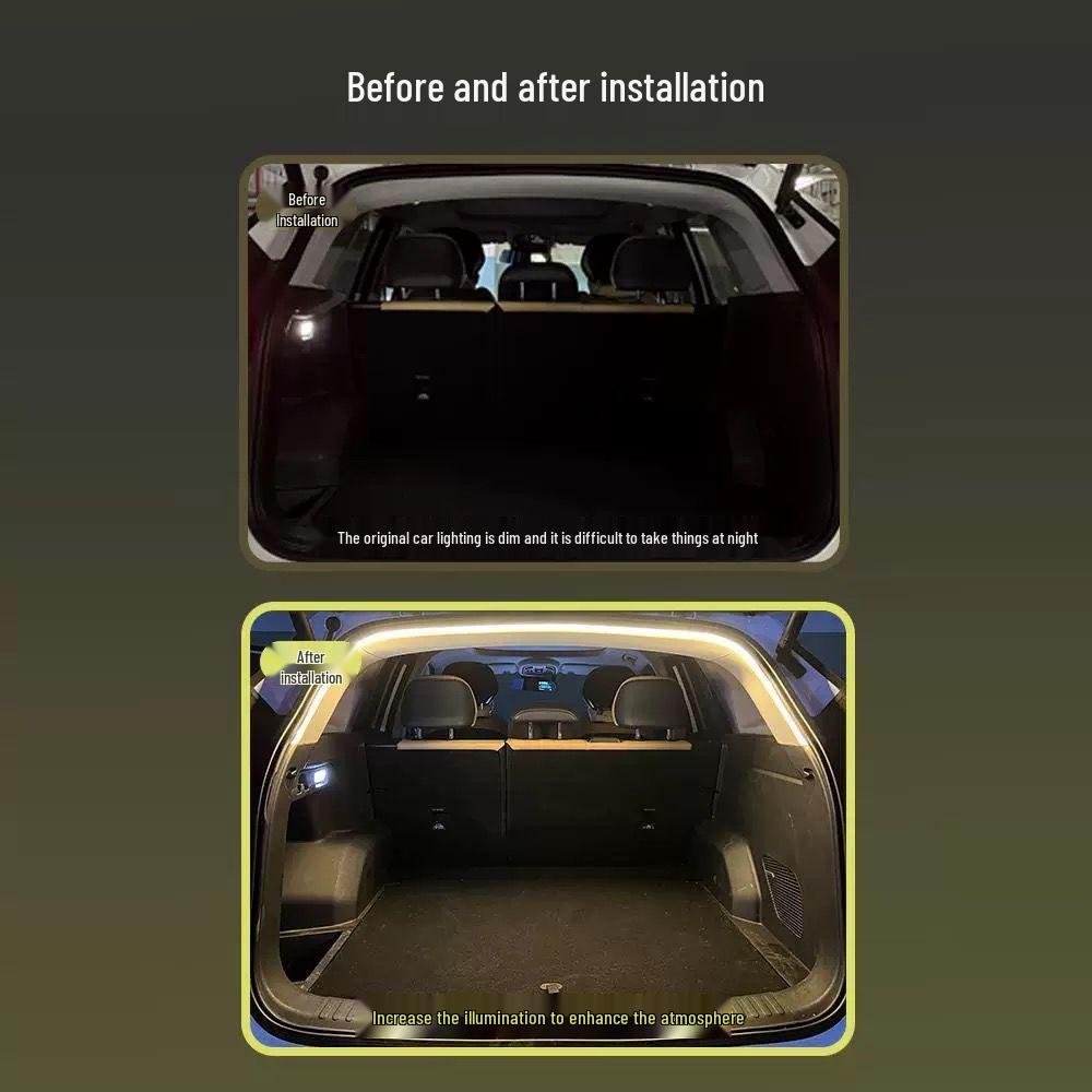 Universal LED Trunk Light Strip - High Brightness, Auto Sensing, No Wiring Needed