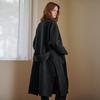 Single Breasted Collarless Handmade Wool Coat Cd11hc001nh