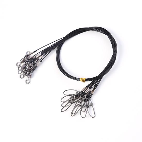 10Pcs Anti-Bite Steel Fishing Line Wire Leader Lightweight Portable Easy To Install Lead Core Leash Fishing Wire Accessories
