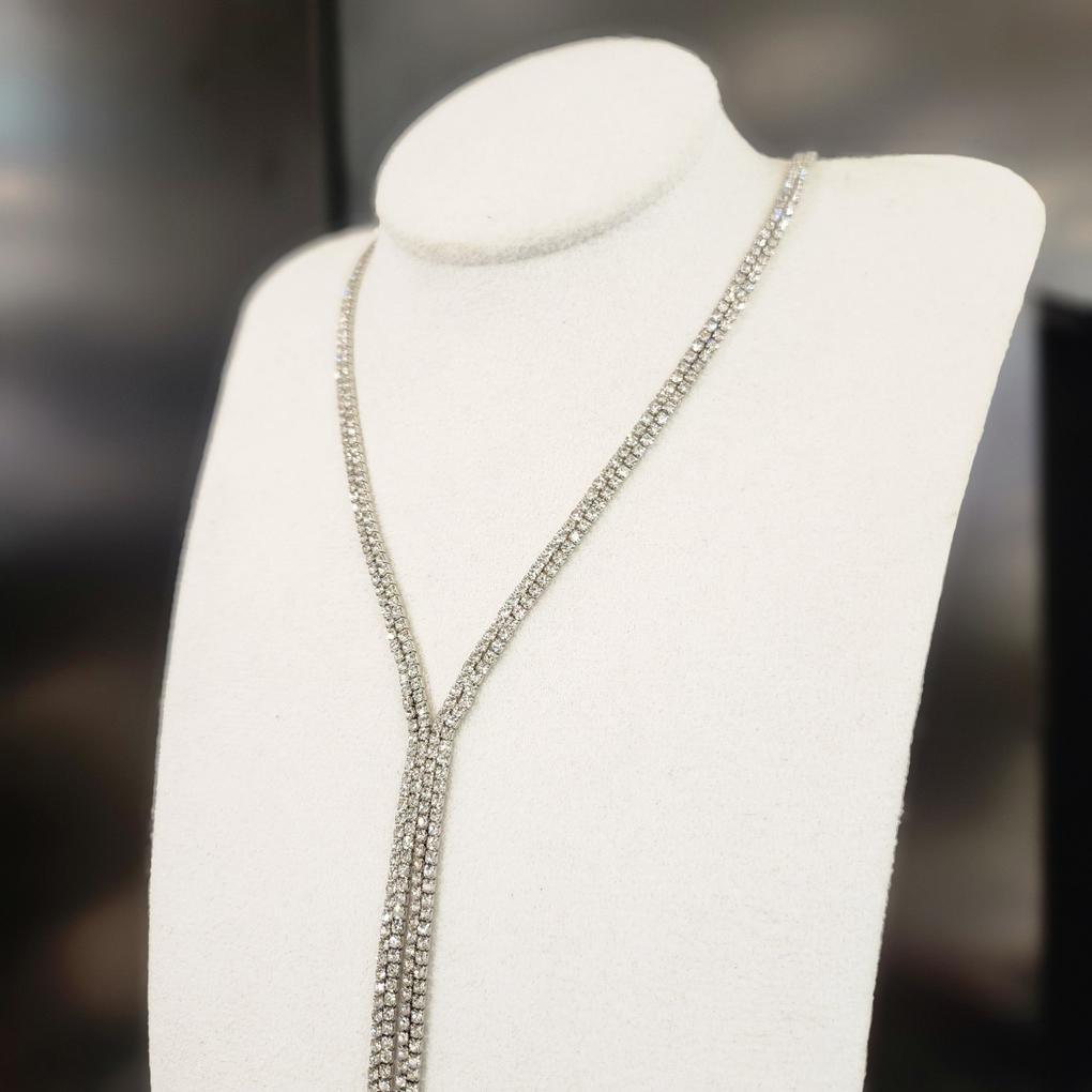 Atria Rope Y-Shaped Long Necklace SNHNEDG0002WHF