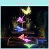 Solar Wind Chime Led Landscape Light With Waterproof Design For Patio And Garden