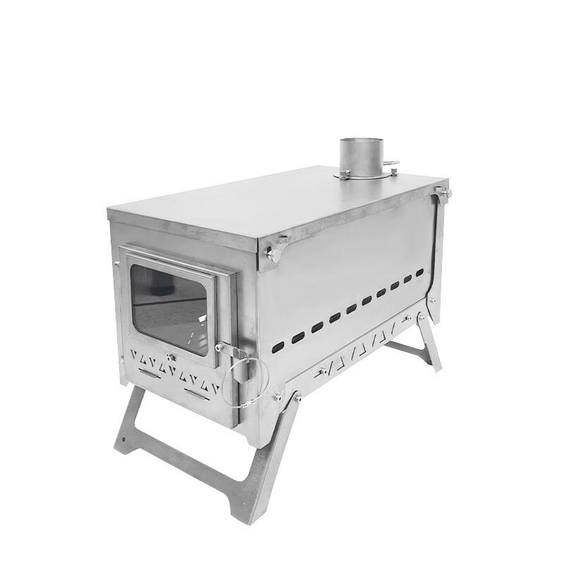 Съемная титановая дровяная печь UOSU для стола со стеклянной дверцей