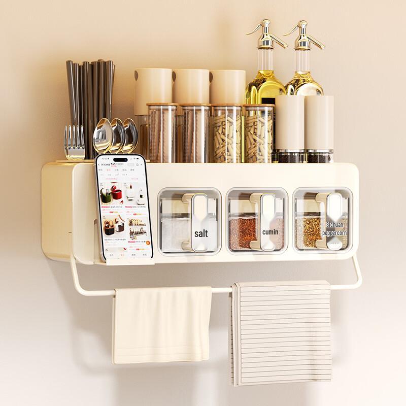 Multifunctional Wall-Mounted Spice Organizer