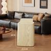 Wood Grain Trash Bin Vintage Creative Bedroom Kitchen New Chinese Style Hotel Large Bathroom Wastebasket