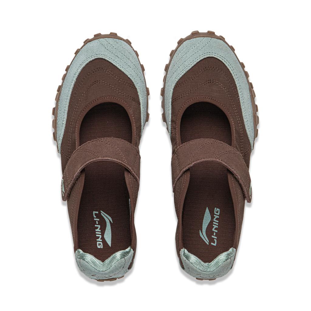Li Ning Mary Sports Comfortable Wear-Resistant Breathable Low-Top Casual Shoes Women Sneaker Brown AGLW064-5