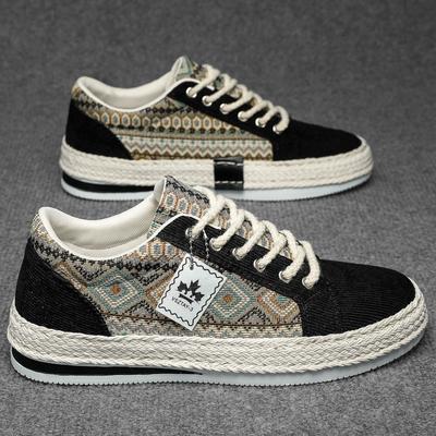 Canvas Men'S Shoes Are Popular In Summer, Casual Versatile Board Shoes, Young People Are Lightweight And Comfortable, And Soft-Soled Cloth Shoes