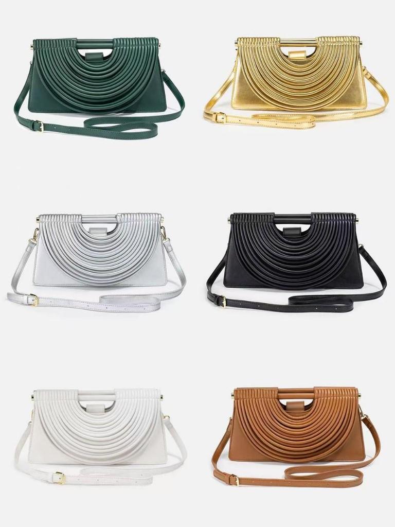 2025 Women's Trapezoidal Crossbody Bag with Tassel Design – Handmade Woven Shoulder Bag