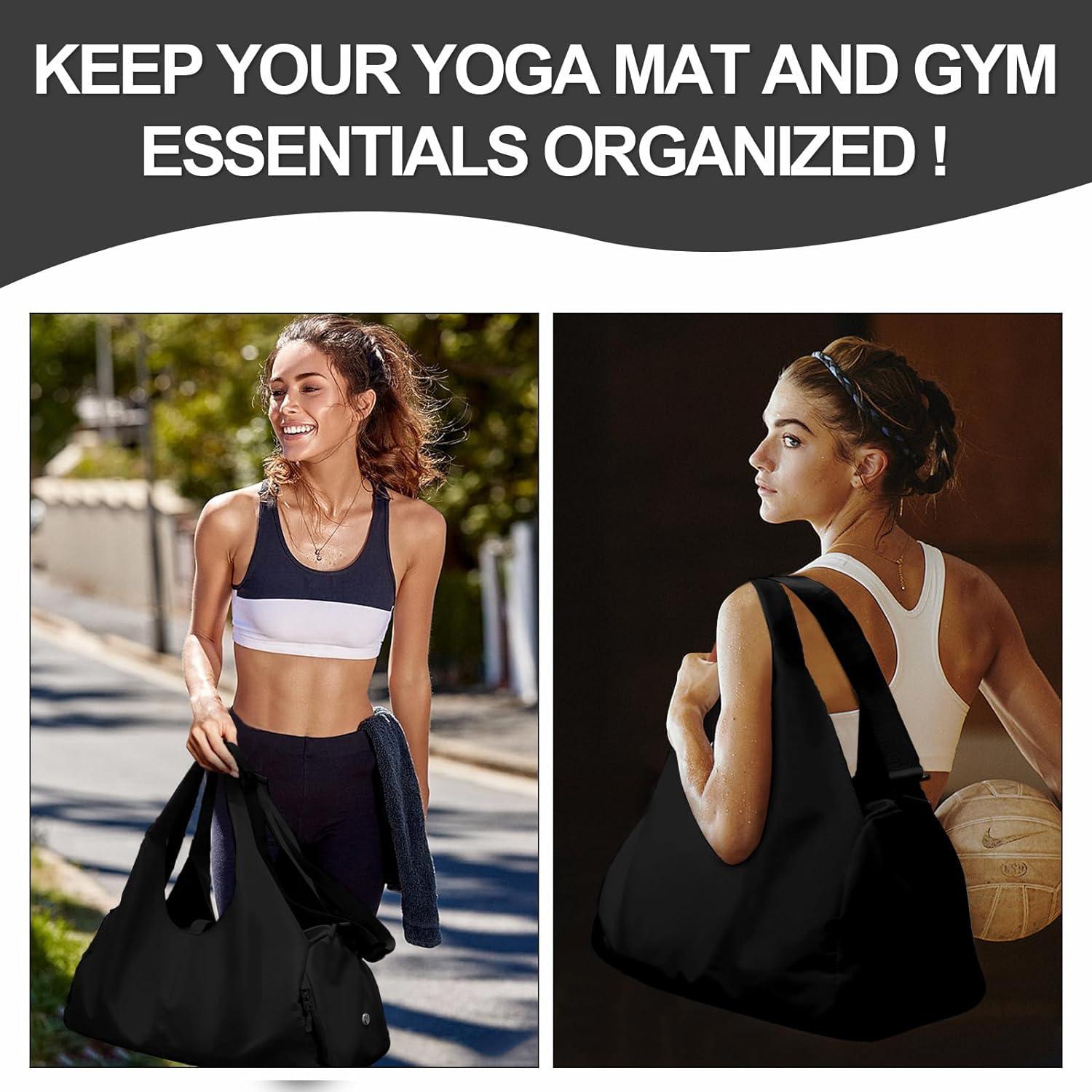 Sac De Yoga En Toile, Bandoulière Simple - Grande Capacité, Uni Gris, Unisexe Adulte, Neuf Avec étiquettes