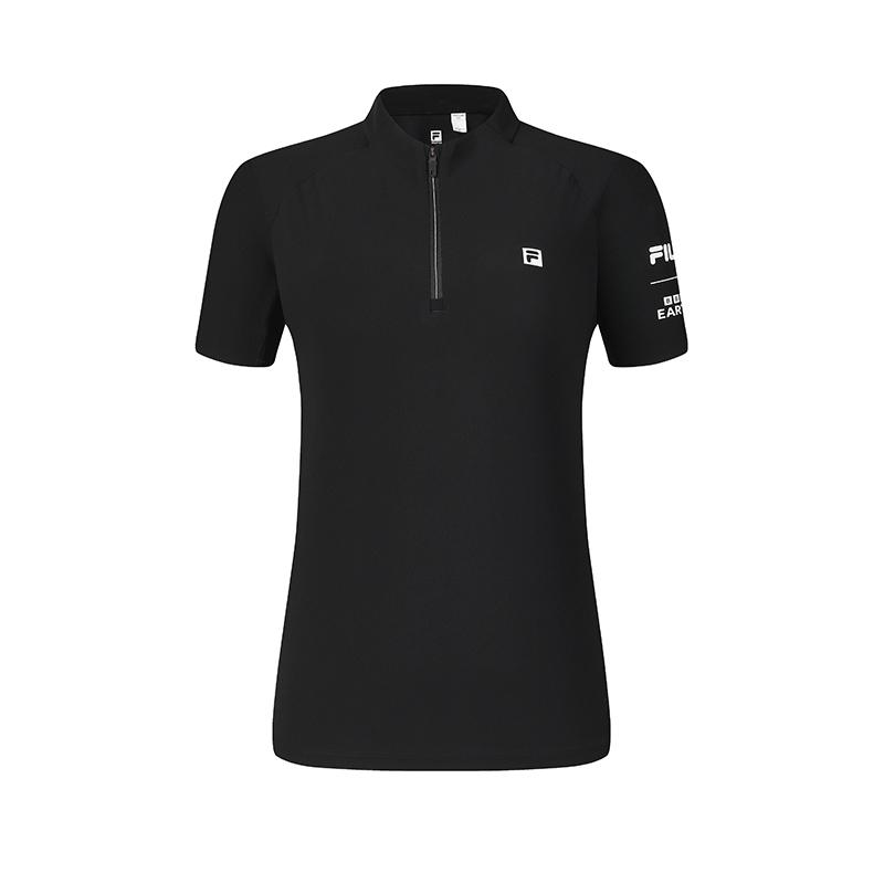 New FILA X BBC EARTH Athletics T Shirt Women's Pitch Black A11W437103FBK