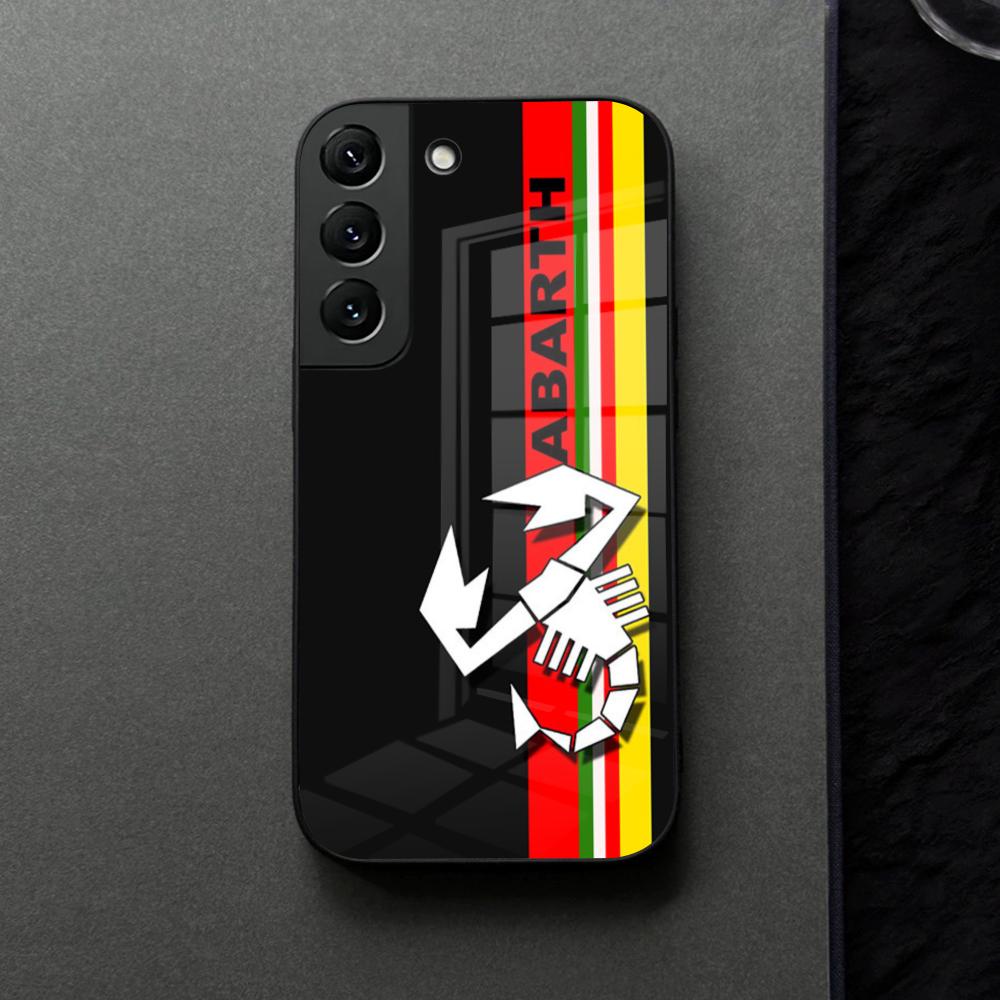 A-ABARTHEs Italy Car Phone Case Glass For Samsung Galaxy S21 S25 S22 S20 S24 S23 Ultra Fe Plus A16 A34 A54 A24 Coque