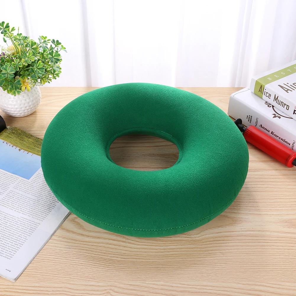 Hip Support Medical Hemorrhoid Seat Pad Inflatable Massage Cushion with Pump Round Ring Pillow Anti Bedsore Donut Chair Pad