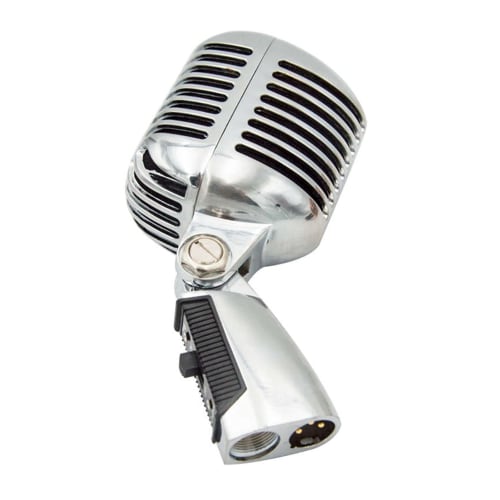 Professional Wired Bluetooth Microphone, Vintage Classic Microphone, High Quality Dynamic Moving Coil, Deluxe Metal Vocal Microphone, Old Style, KTV M