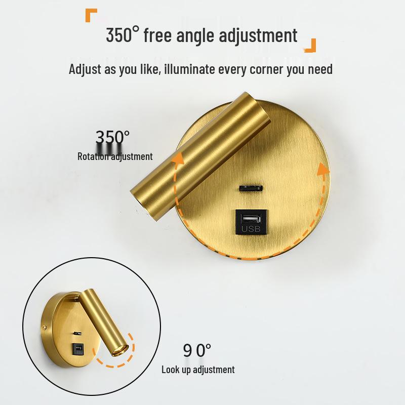 Modern Wall Light for Eye Protection: Ideal for Reading, Hotel Corridors, Bedrooms, and Children's Rooms