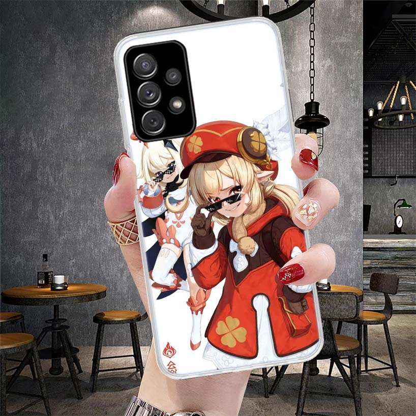 Genshin Impact Klee Phone Case For Samsung Galaxy A12 A22 A32 A52 A72 A02S A51 A50S A71 A70 A31 A20S Note 20 Ultra S10 A10S Gala