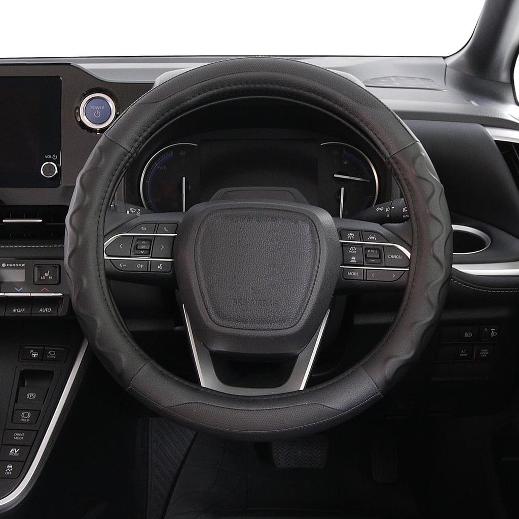 Nishiki Sangyo Tomboy Steering Wheel Easy Cover, Off-Road, Small, Antibacterial, Non-Slip Grip, Grip, Black, OR-4841