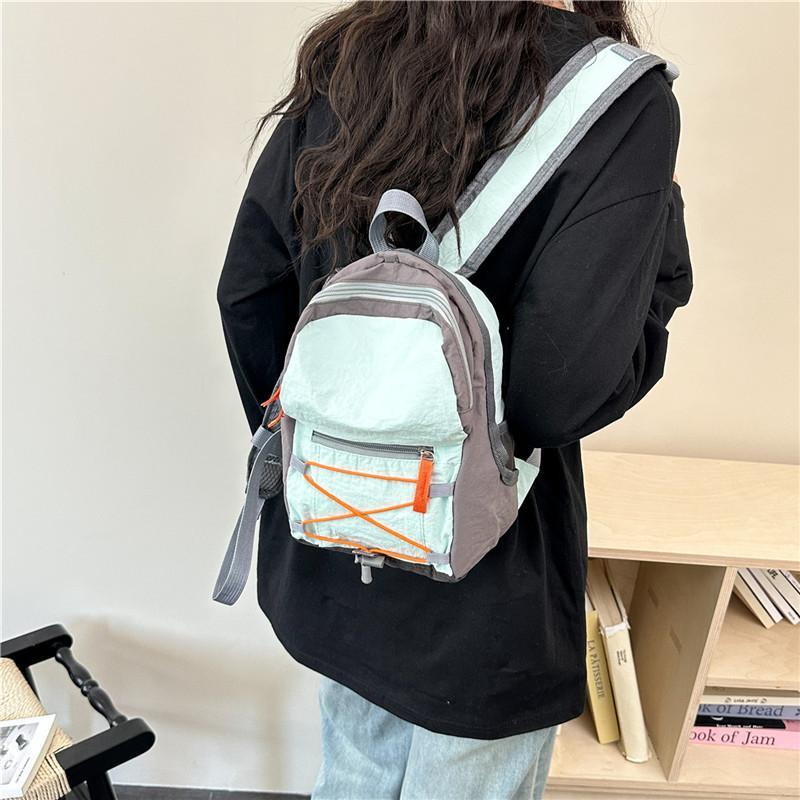 Fashion Lightweight Mini Backpack Portable Multifunctional Shoulder Bag Large Capacity School Bag Outdoor Use